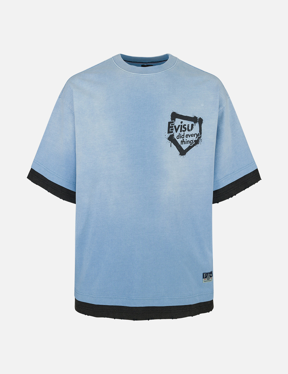 ウォッシュ2-in-1オーバーサイズTシャツ